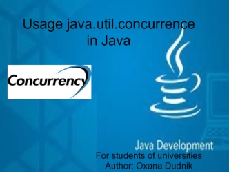 Usage java.util.concurrencein Java