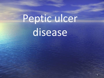 Peptic ulcer disease