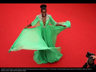 Academy Award winner Lupita Nyong'o attends the opening ceremony and premiere of 