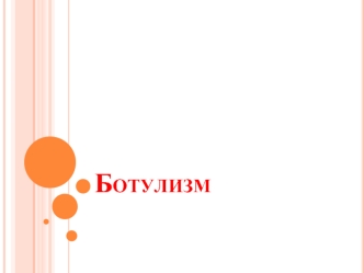Ботулизм. Этиологиясы