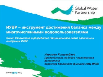 ИУВР – инструмент достижения баланса между многочисленными водопользователями