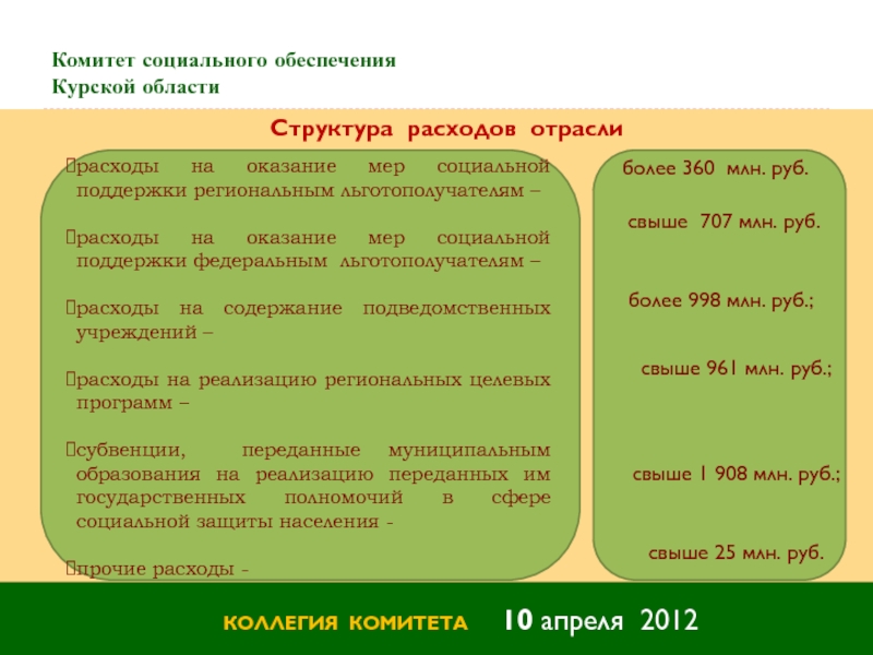 Курском обеспечение