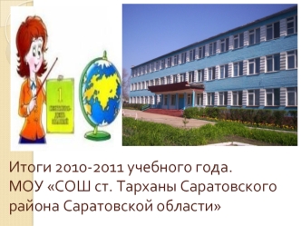 Итоги 2010-2011 учебного года.МОУ СОШ ст. Тарханы Саратовского района Саратовской области