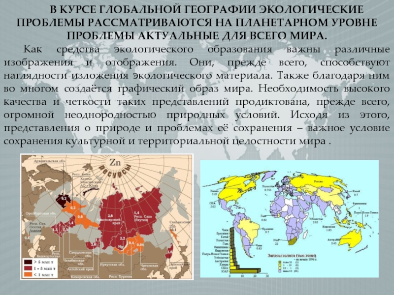 Географические проблемы россии