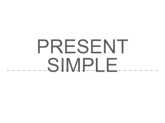 Present simple