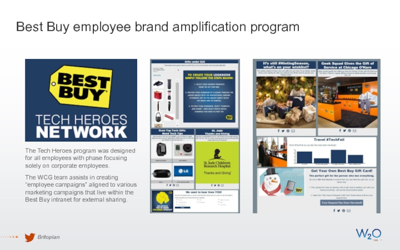 Best Buy employee brand amplification programBritopian