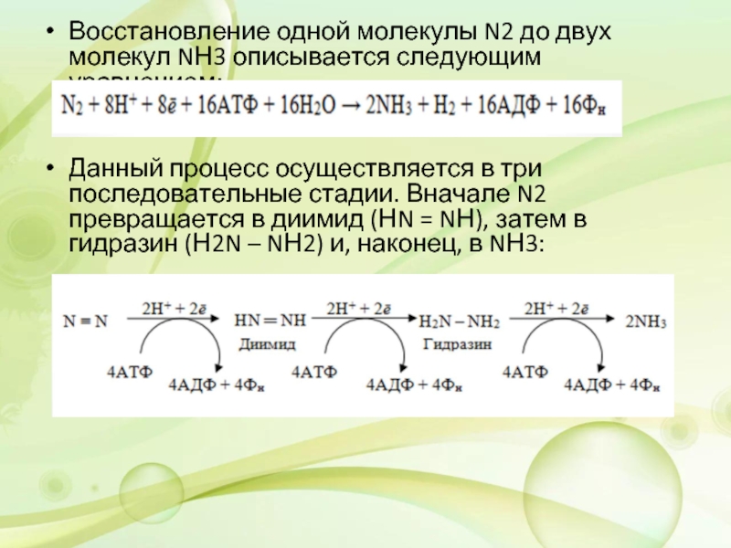 Схема процесса восстановления n 5 n 2