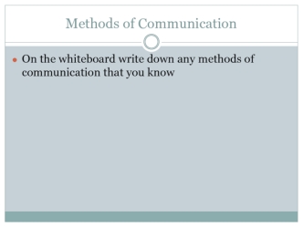 Written communication skills. (Unit 1)
