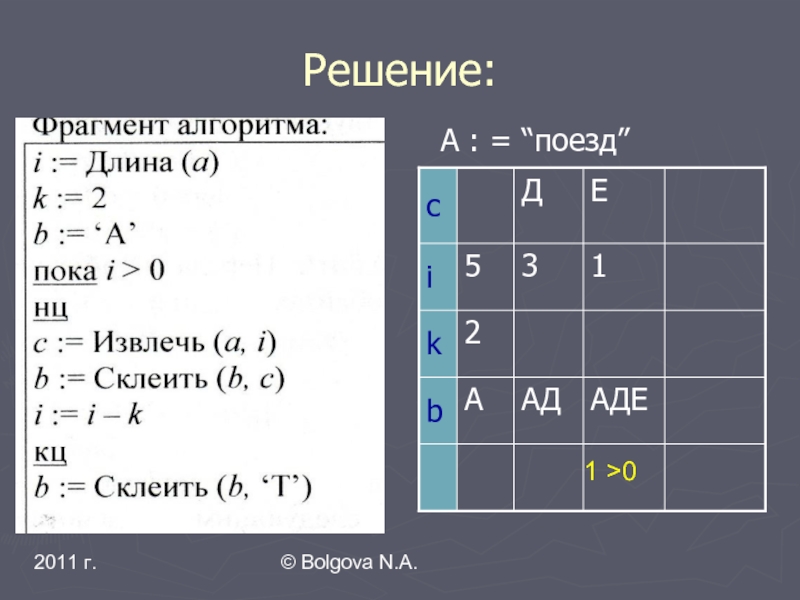 Решающий фрагмент. 1с решения. 6(4-У) решить.