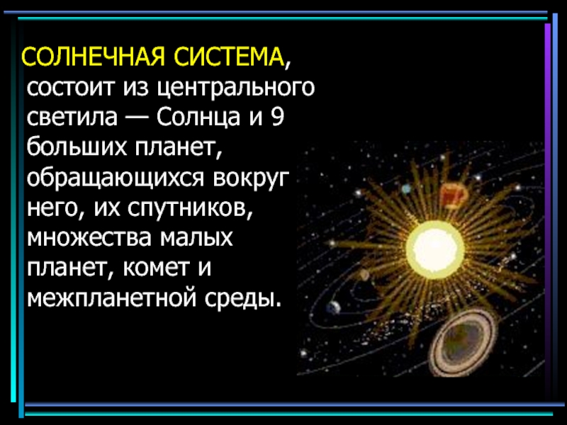 Презентация про солнечную систему 9 класс