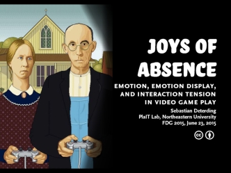Joys of Absence: Emotion, Emotion Display, and Interaction Tension in Video Game Play