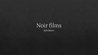 Noir films