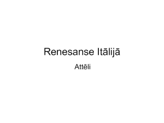 Renesanse Itālijā