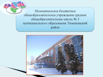 Муниципальное бюджетное общеобразовательное учреждение средняя общеобразовательная школа № 3 
муниципального образования Тимашевский район
