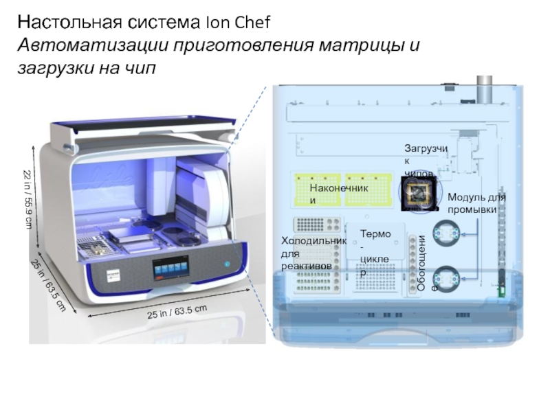 Настольная система Ion Chef Автоматизации приготовления матрицы и загрузки на чип 25