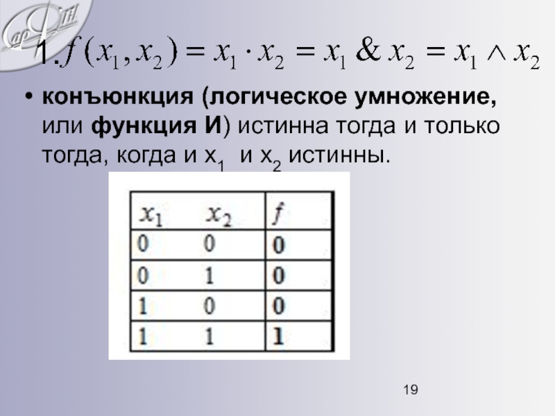 Контрольная работа 2 элементы алгебры логики. Конъюнкция истинна только тогда когда. Конъюнкция истинна тогда и только тогда когда. Функция конъюнкции. Алгебра логики умножение.