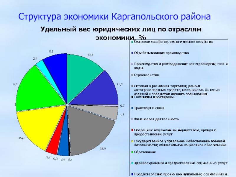 Структура экономики Каргапольского района