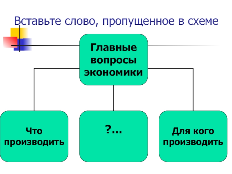 Впишите недостающее слово в схему