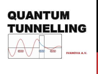 Quantum tunnelling