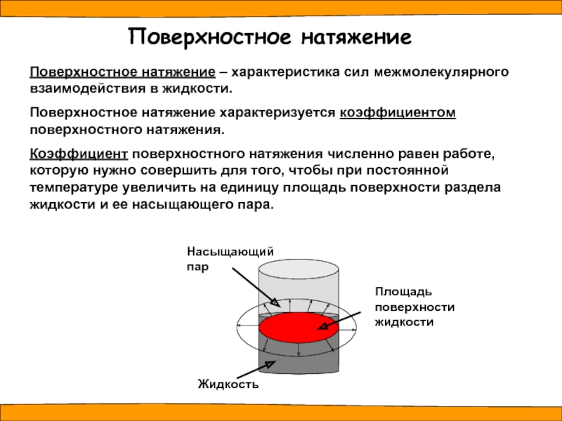 Натяжение жидкости