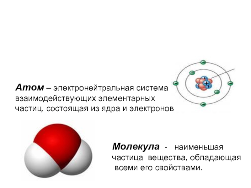 Атом сложная состоящая из. Строение молекулы ядро атома. Атом электронейтральная частица. Атом состоит из. Вещества состоящие из атомов.