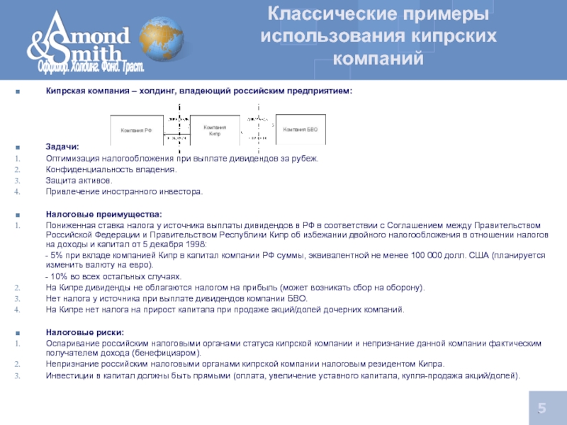 Устав кипрской компании на русском образец