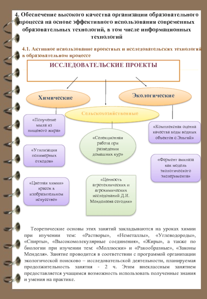 Обеспечение высокого качества организации образовательного