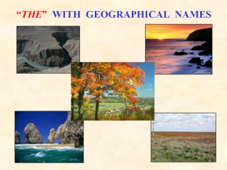 “The” with geographical names