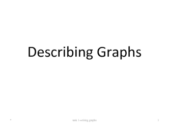 Describing Graphs