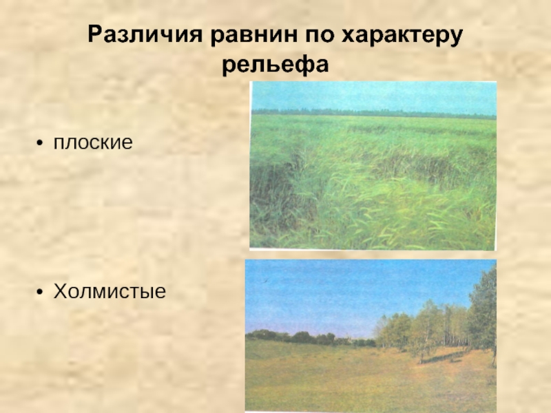 Рисунок равнинная поверхность 2 класс