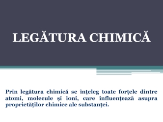 Legătura chimică