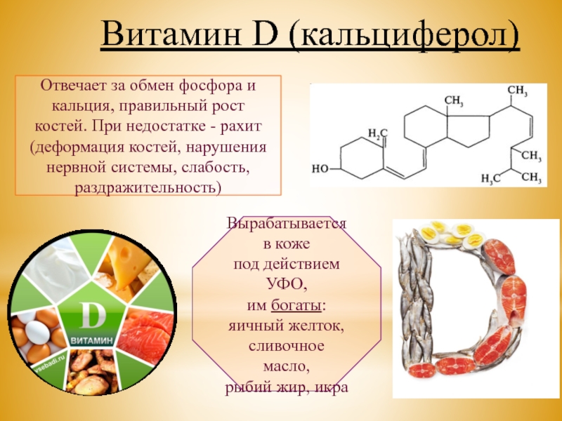 Выработка витамина д