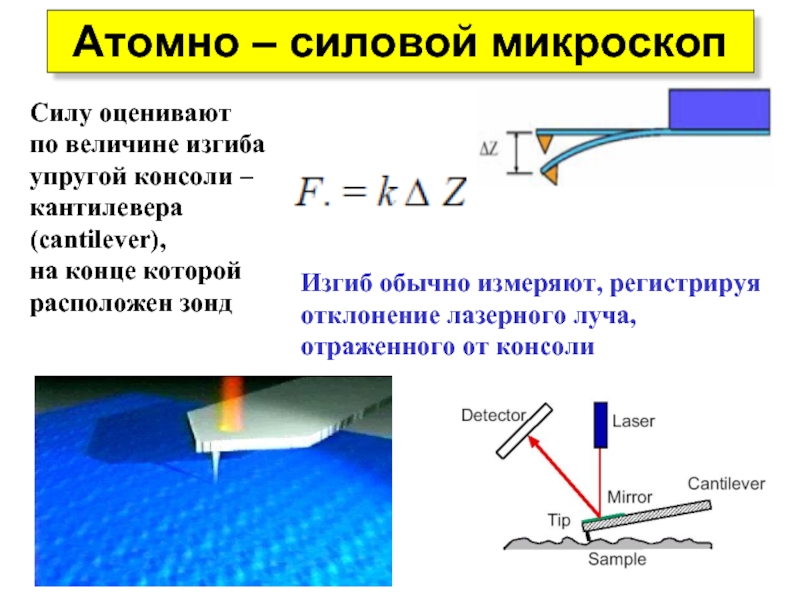 Атомно силовой микроскоп схема