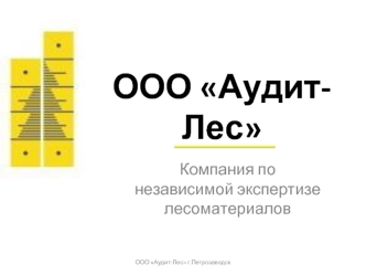 Компания по независимой экспертизе лесоматериалов ООО Аудит-Лес г. Петрозаводск