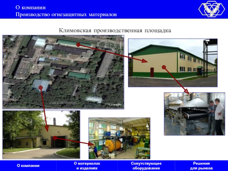 Площадка предприятия. Производство огнезащитных материалов.