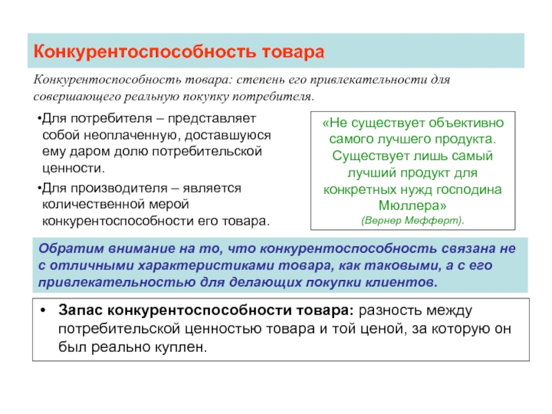 Конкурентная продукция. Конкурентоспособность товара для потребителя. Запас конкурентоспособности это. Ценности товара с позиции потребителя. Привлекательность для потребителя.