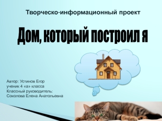 Дом, которій построил я для кота. Фотоальбом