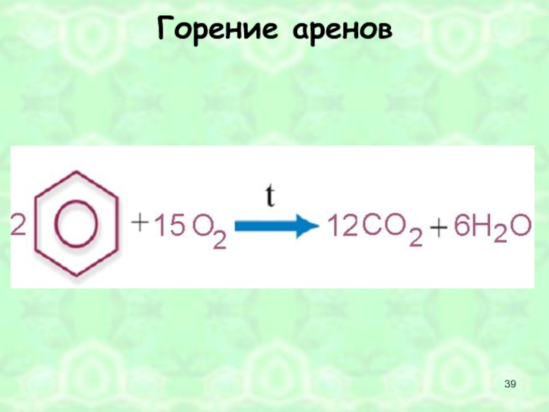 Реакция горения аренов