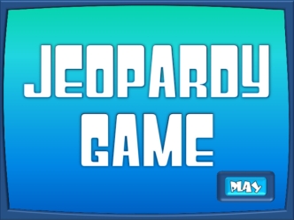 Jeopardy. Game
