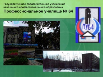 Государственное образовательное учреждение начального профессионального образования Профессиональное училище № 64