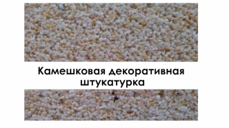 Камешковая декоративная штукатурка