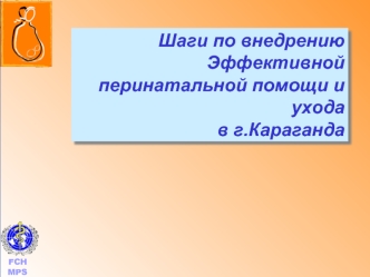 Шаги по внедрению эффективной перинатальной помощи и ухода в г. Караганда