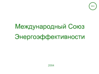 Международный Союз Энергоэффективности