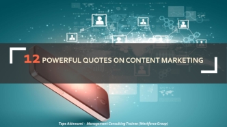 Powerful Quotes on Content Marketing