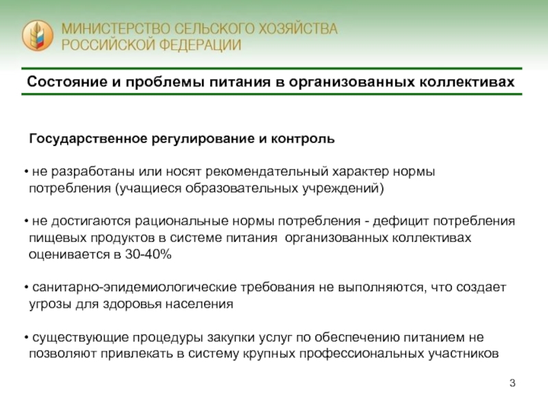 Современные требования к экологической безопасности продуктов питания проект