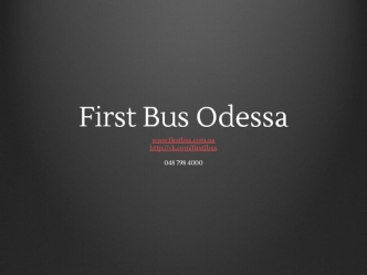 First Bus Odessa