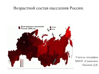 Возрастной состав населения России