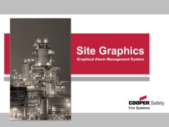 Site graphics. Graphical alarm management system