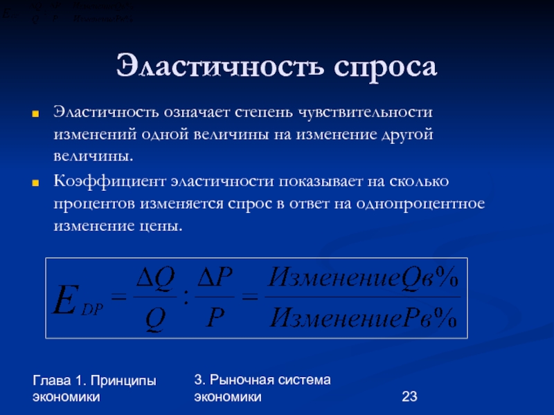 Коэффициент эластичности спроса по цене 2