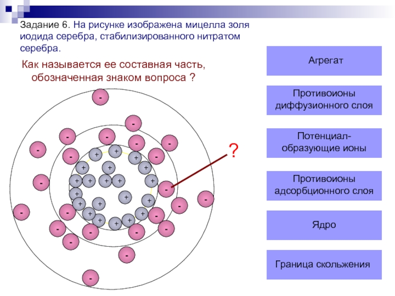 Схема мицеллы золя